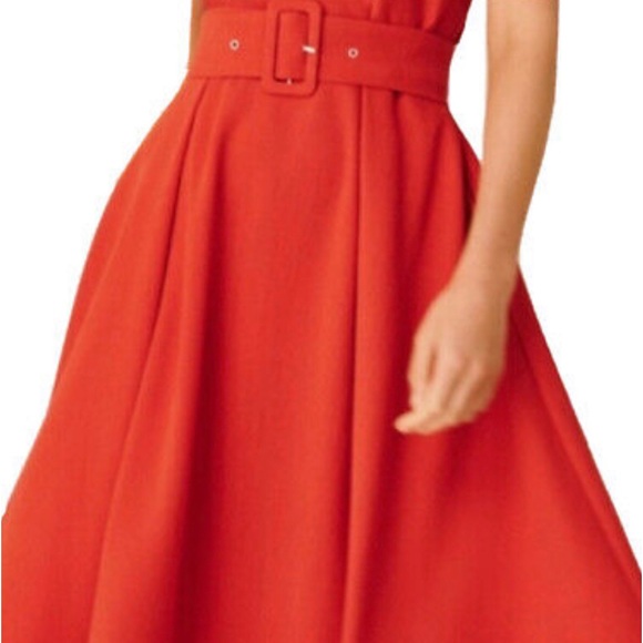 C/Meo Collective Confirmative Dress Gown Red Maxi High Low - Picture 4 of 9